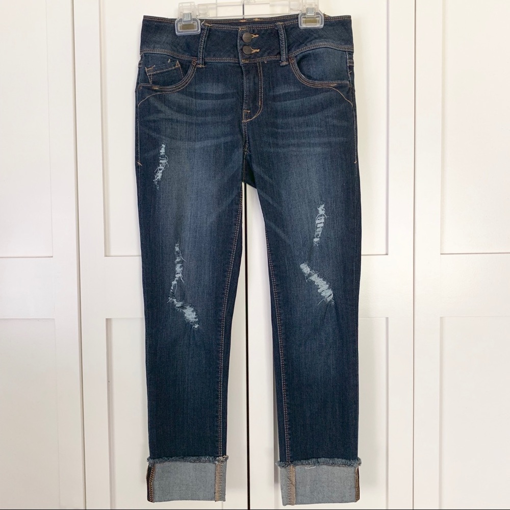 Evermore Denim High Waisted Cropped Jeans